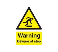 Safety Sign Warning Beware of Step A5 Self-Adhesive