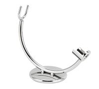Safety Stand, Stainless Steel Shaver Stand Single Head High Stability Shaving Brush Holder with Modern Design for Bathroom and Vanity Use