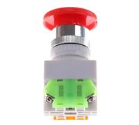 Safety Stop Push Button Switch With Mushroom Head And Caution Ring 60mm For Quick Safety Shutdown In Industrial Environments