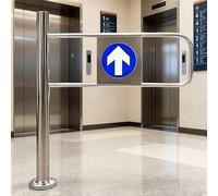 Safety Swing Gate for Pedestrian Access, Spring-Loaded Metal Door for Driveway or Garden Entrance