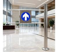 Safety Swing Gate for Pedestrian Access, Spring-Loaded Metal Door for Driveway or Garden Entrance