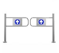 Safety Swing Gate - Spring-Loaded Pedestrian Transfer Door for Double Doors, Secure Entrance and Exit Device