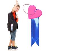Safety Tag - Reflective Tag with High Visibility for Backpack | Heart Shaped Reflector Equipment, Night Running - Reflection Obligation, Wheel Donation Trailer for Children, School Bag Safety