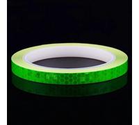 Safety Tape for Bikes and Vehicles that Glows in The Dark, Featuring Reflective Stickers for Night Riding, Available in a 5-Meter Fluorescent Roll(Green)
