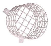 Safety Technology International Beacon and Sounder Cage, Galvanized Steel, White