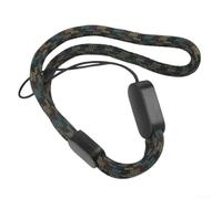 Safety Tether Lanyard for Bike Helmets and Handlebars, Anti-Lost Cord for Cameras, for garmin Edge and LED Lights, 20.5cm Nylon Cycling Accessory(Camouflage)