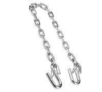 Safety Towing Chain, Galvanized Steel Trailer Safety Chain Against Double Spring Clamp/Holder for RV