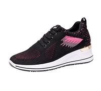 Safety Trainers for Women UK Lightweight Air Cushion Steel Toe Cap Trainers Safety Shoes Unisex Breathable Work Sports Shoes Hot Pink