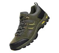 Safety Trainers Men Mountain Trekking Hiking Shoes Non-Slip Steel Toe Cap Trainers Sturdy Grip Cushioned Footbed Walking Shoes Anti-Smashing Puncture Proof Deep Lugs Trainer Travelling, Camping