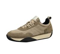 Safety Trainers Men Non-Slip Cushioned Footbed Running Shoes Air Cushion Comfortable Work Trainers Arch Support Lace-Up Walking Shoes Anti-Smashing Puncture Proof Athletic Trainer Outdoor Khaki