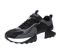 Safety Trainers Men Soft Cushioned Footbed Walking Shoes Mens Arch Support Comfortable Hiking Shoes Non-Slip Lace-Up Work Trainers Mountain Trekking Trainer Anti-Smashing Puncture Proof Grey
