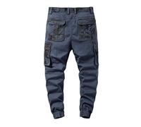Safety Trainers,Men's Classic Casual Fashion Cargo Pants Solid Color Utility Trousers with Durable Comfort Fit