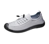 Safety Trainers Mesh, Wide Fit Slip On Sneakers Summer Orthopedic Running Sports Shoes Waterproof Ankle Boots Lightweight Breathable Work Footwear Soft British Style Comfortable Shoe Beige