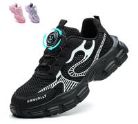 Safety Trainers Womens Work Shoes Ladies Steel Toe Cap Trainers, Black, 5