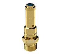 Safety valve DN 8, brass, operating temperature -25 °C to 180 °C, G 1/4, SW 20, response pressure 50 bar, type-tested