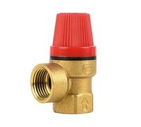 Safety Valve Relief Valves Brass Pressure Reducing Valve for Water, Oil,Non-Corrosive Non-Flammable Gas (1/2" Female, 3Bar)