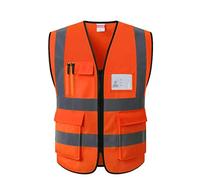 Safety Vests, High Visibility Reflective Safety Vest For Outdoor Activities Multicolor Multiple Sizes(Oranje,XXL)