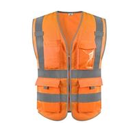 Safety Vests, High Visibility Reflective Vest Multicolor Multiple Sizes For Outdoor Work(Oranje,XL)