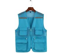 Safety Vests, Safety Vest Hi-Vis Mesh Reflective Pockets Zipper Outdoor Work Multicolor Multiple Sizes(Onecolor,XXL)