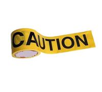 Safety Warning Tape 1 Roll 7.5cm*100m Warning Tape No Glue Caution Barrier Remind Work Safety Scene Isolation Line for Bar Mall Store School
