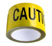 Safety Warning Tape - Floor Stripe Adhesive, Construction Caution Marking, Yellow Crime Scene Tape | Durable Industrial Safety Tapes for Equipment Pipes Zones Walls Floors Industrial Work