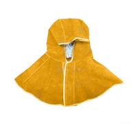 Safety Welding Hood Mask Cowhide Leather Cap for Electric Welder's Head Protection (Yellow)