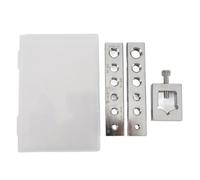 Safety Wire Drill Guide Set Carbon Steel High Hardness Metric Bolt Drill Jig Tool Safety Drill Fixture for Mechanical Industries Automotive Repair