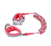 Safety Wrist Link, Children Security Bracelet Multi Function 6.6ft for Shopping Mall (Rose Red 6.6ft (Reflective with Lock))