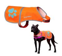 SafetyPUP XD Reflective Dog Vest. Hi-Visibility, Fluorescent Blaze Orange Dog Vest Helps Protect Your Best Friend. Safeguard Your PUP from Motorists & Hunting Accidents, On or Off Leash. (Med)