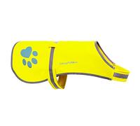SafetyPUP XD Soft-Shell Waterproof Dog Vest. Hi Visibility, Reflective Jacket with Light Fleece Lining. Ideal in Cooler Climates. Fluorescent Hi Vis Safety Vest to Protect Your PUP