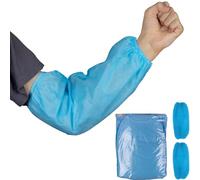 Safetyware Non-Woven Fabric Disposable Protective Arm Sleeves Protector Breathable Cover Bulk Blue for Hospital Laboratory Kitchen Saloon, Blue, 400 Pieces