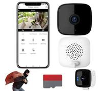Safeview Security Camera, The Smarter Window Camera for Your Home, Smart 2k Window Security Camera, 2.4g&5g WiFi Indoor Camera for Home with Color Night Vision,Motion Detection(Camera/32G,5G)