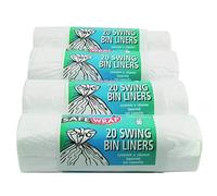 Safewrap Standard Swing Bin Liner White (Pack of 80) 0441