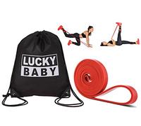 Safeyo Resistance Stretch Assisted Pull Up Exercise Workout Rubber Bands with Carry Bag for Men Women CrossFit Powerlifting Yoga Stretch Mobility Exercise (Red)