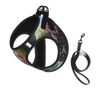 Safflower Flying Fish Compact Pet Suspender Vest-The Perfect Small Pet For A Comfortable Walk