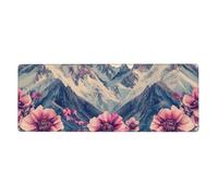 Safflower From The Mountains Mouse Pad In Big Extended Non-Slip Rubber Base Mousepad With Stitched Edges Gaming Pc Desktop Large Mouse Pad 11.8x31.5
