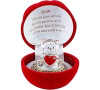 Saffri Red Rose Teddy Bear Gran Gift Grandma Granny Christmas Xmas Mothers day Birthday Anniversary Present