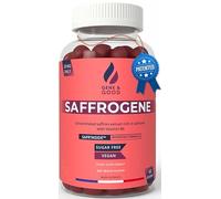 SaffroGene® Saffron Gummies + Vitamin B6 - Patented Saffron Extract - Vegan Red Berry Flavour - Mood & Emotional Balance Support - Focus & Relaxation - 60 Gummies (30-60 Day Supply), Made in France