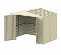Store More Saffron Vinyl Garden Shed with Foundation Kit 8x5ft Cream