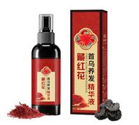 Saffron Essence Spray, Herbal Extracts Hair Serum, Saffron And Polygonum Multiflorum Essence, Lightweight Nourishing Shine Spray for Silky Smooth & Glossy Hair (100ml, 1)