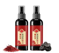 Saffron Essence Spray, Herbal Extracts Hair Serum, Saffron And Polygonum Multiflorum Essence, Lightweight Nourishing Shine Spray for Silky Smooth & Glossy Hair (100ml, 2)