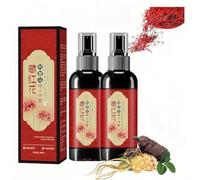 Saffron Essence Spray, Saffron And Polygonum Multiflorum Essence Spray, Herbal Extracts Hair Serum, Strengthen Hair Root, Non-Frizzy, Prevent Gray Hair (2Pcs)
