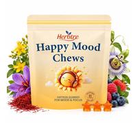 Saffron Gummies for Kids | Sugar-Free | Vegan | 60 Gummies | Supports Mood, Calm & Focus | Natural Saffron Extract, Passion Flower, Magnesium, Vitamin B12 | Gluten Free | 1 Month Supply