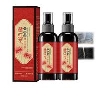 Saffron Hair Blackening Spray, Saffron Essence Spray, Saffron Hair Spray, Saffrons And Polygonum Multiflorum Essence Sprays, Dryness and Frizz, Leaving Hair Shiny and Shiny (2pcs)