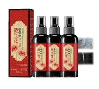 Saffron Hair Blackening Spray, Saffron Essence Spray, Saffron Hair Spray, Saffrons And Polygonum Multiflorum Essence Sprays, Dryness and Frizz, Leaving Hair Shiny and Shiny (3pcs)