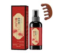 Saffron Hair Blackening Spray with Sandalwood Massage Comb, Saffron Essence Spray, Herbal Extracts Serum, Anti-Lost Strengthen Hairs Root, Leaving Hairs Shiny Non-frizzy, For All Hair Types (1pc)