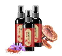 Saffron Herbal Spray for Hair Care, Natural Saffron Blackening Hair Spray with Polygonum Extract, Nourishing Mist for Shiny, Smooth, and Healthy Looking Hair for Men and Women (3pcs)