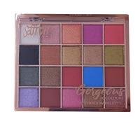 Saffron LONDON 20 Colours Eyeshadow Palette Matte & Shimmer, Pro Nude Makeup Kit with Dual-Ended Applicator, Highly Pigmented Blendable Powder Eye Shadow Palette for Adults, (Pallete Colour 04)