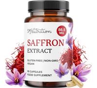 Saffron Supplement 88.5mg | 3-Month Supply | Pure Saffron Extract Capsules for Mood, Focus, Eye Health & Energy Balance Support | Crocus Sativus Extract | Vegan, Gluten-Free & Non-GMO | 90 Capsules