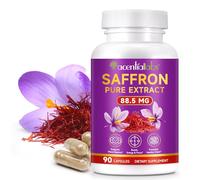 Saffron Supplement,90 High Strength Saffron Capsules| Mood · Stress · Sleep| Pure Saffron Extract Capsules